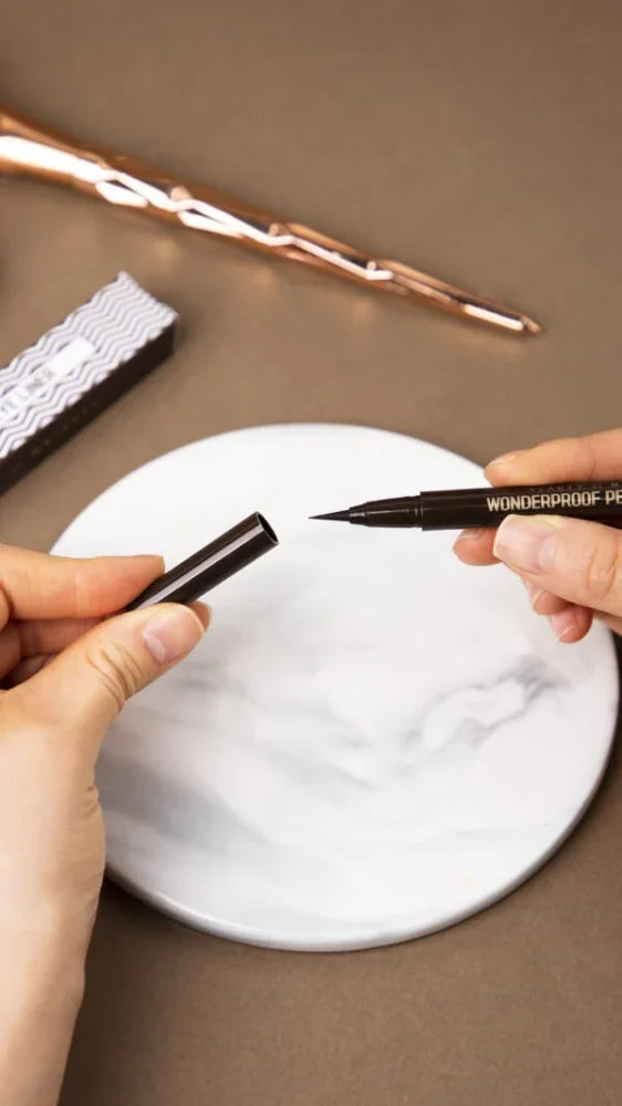 Close-up of fine tip of Beauty of Majesty BOM Wonderproof Pen Eye Liner