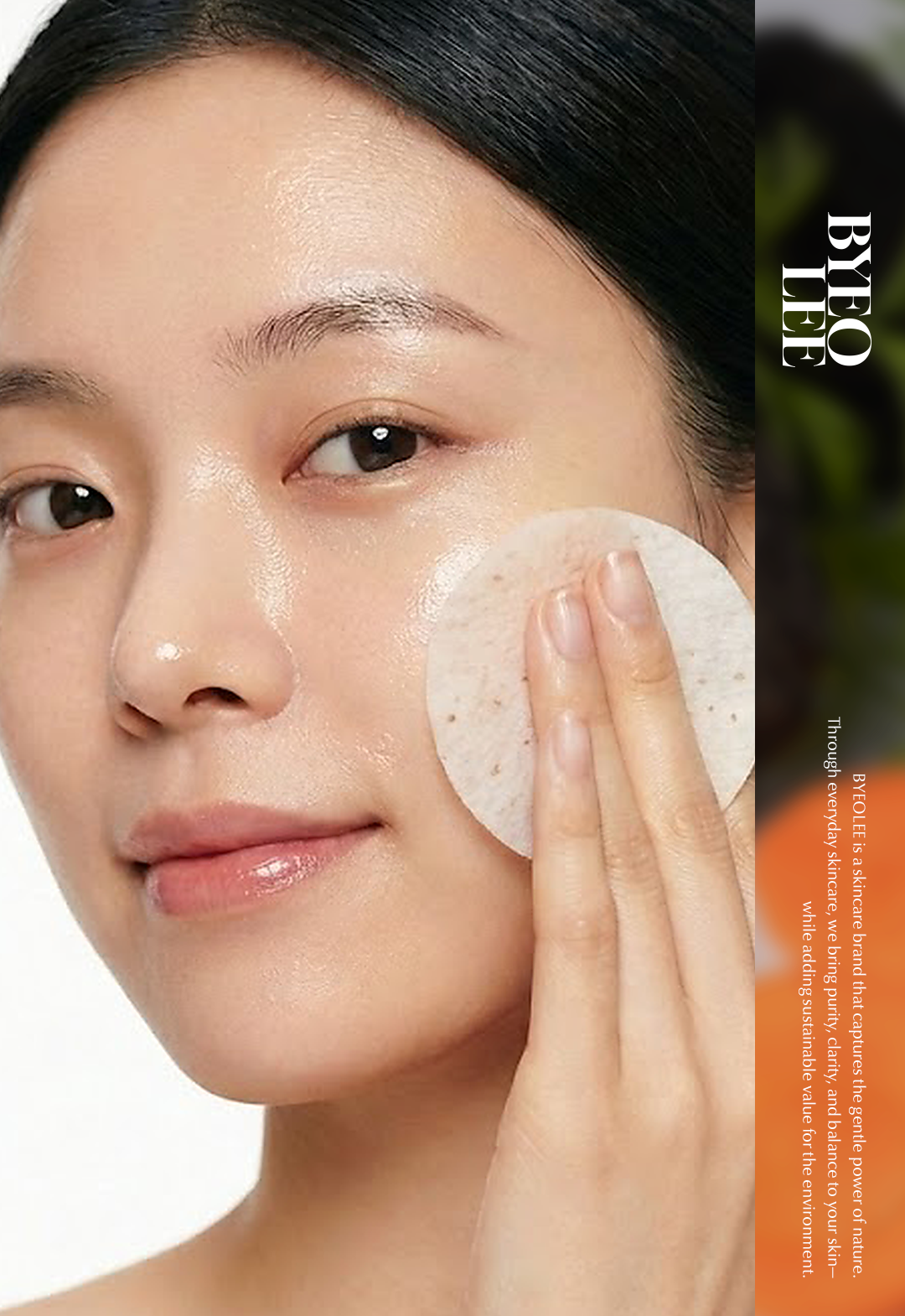 Diagram illustrating low and high molecular weight hyaluronic acid in ByeoLee Carrot Toner Pads