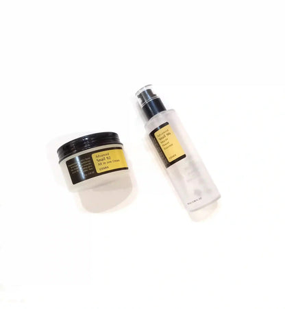 COSRX Advanced Snail mucin essence and cream duo packaging