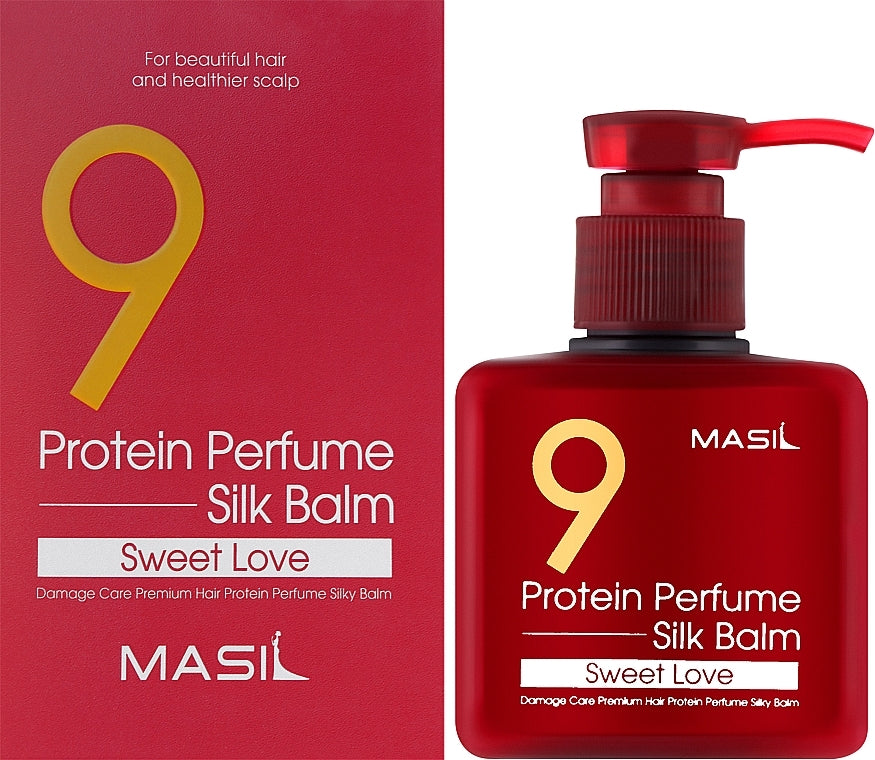 Conditioner for damaged hair with proteins, leave-in Masil 9 Protein Perfume Silk Balm Sweet Love - Koreancare