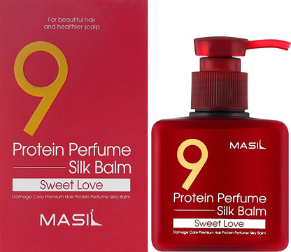 Conditioner for damaged hair with proteins, leave-in Masil 9 Protein Perfume Silk Balm Sweet Love - Koreancare
