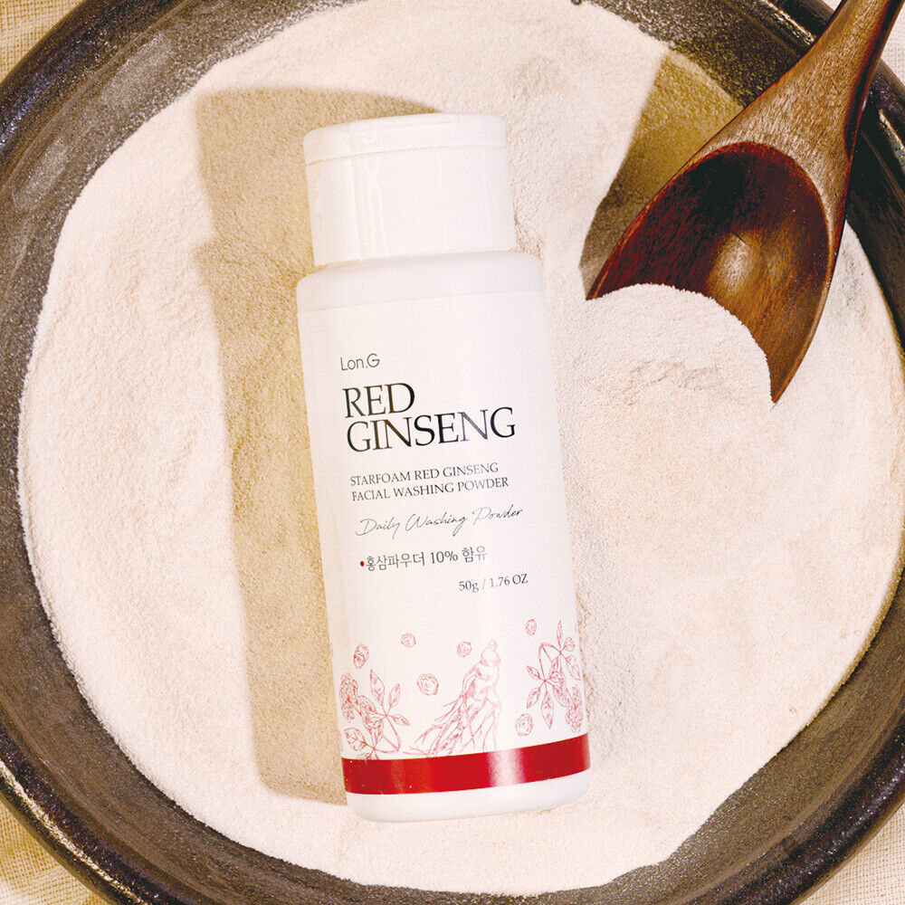 Lon.G Red Ginseng Enzyme Cleansing Powder texture close-up