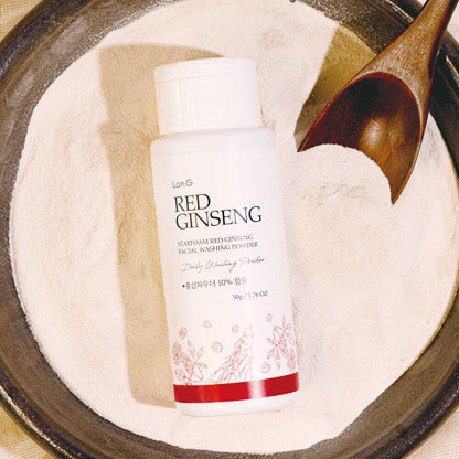 Lon.G Red Ginseng Enzyme Cleansing Powder texture close-up