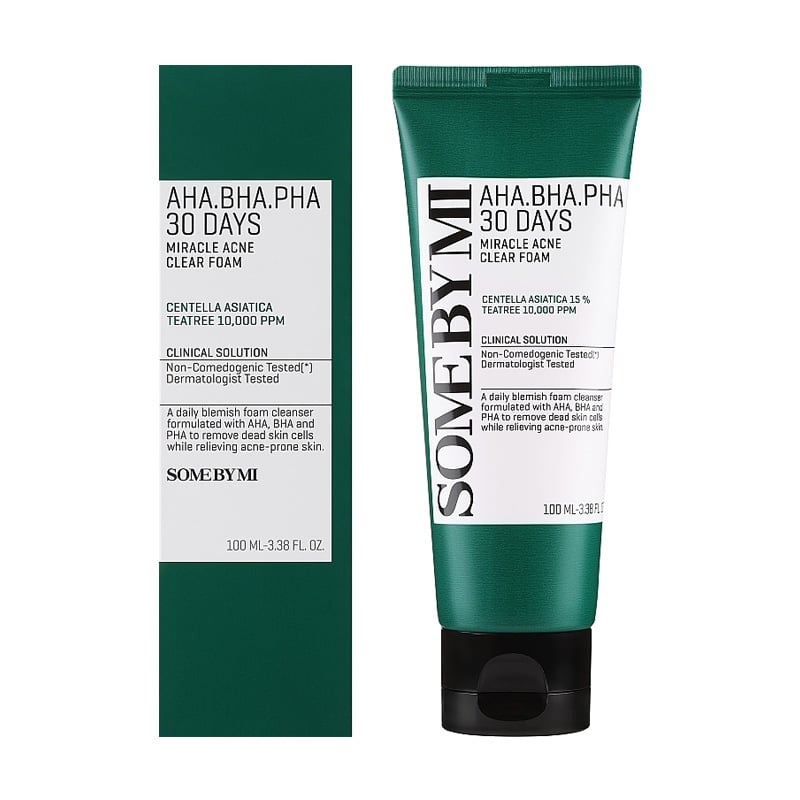 SOME BY MI AHA BHA PHA Clear Foam product packaging detail