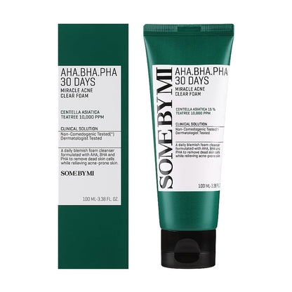 SOME BY MI AHA BHA PHA Clear Foam product packaging detail