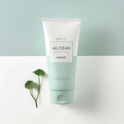 Gentle foaming cleanser Heimish All Clean Green Foam - Koreancare