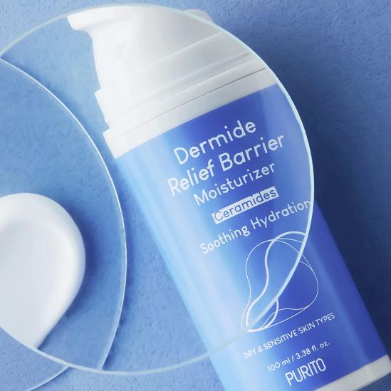 PURITO Dermide Relief Barrier Moisturizer cream texture close-up