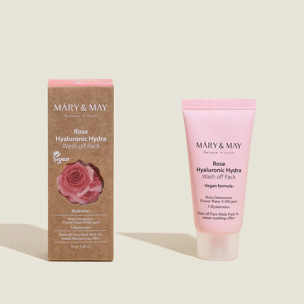 Hydrating clay face mask with roses and hyaluronic acid - Koreancare