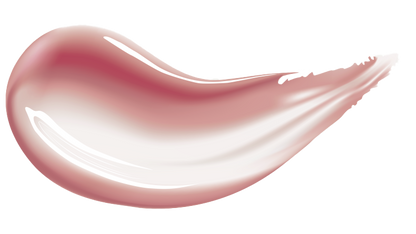 Hand holding HUEMI Melting Glaze Lip Gloss 01 Rosy Nude