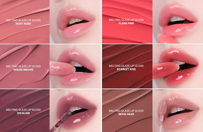 HUEMI Melting Glaze Lip Gloss 03 On Glam on a white background