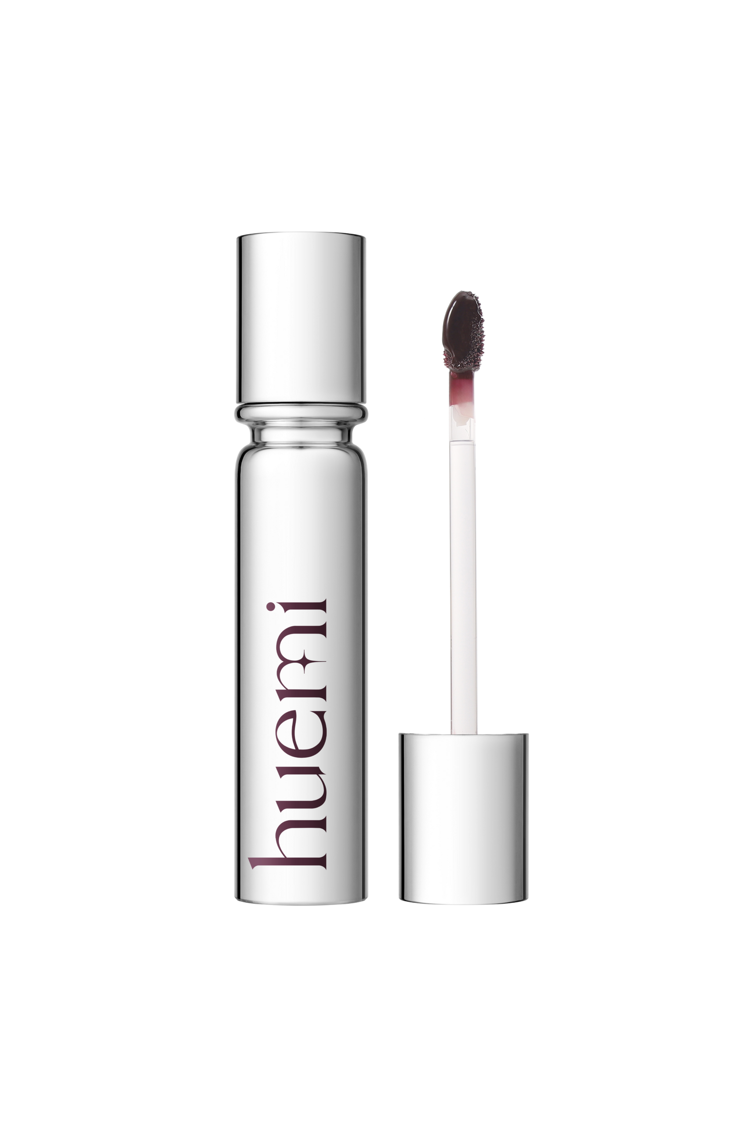 HUEMI Melting Glaze Lip Gloss 03 On Glam tube and applicator