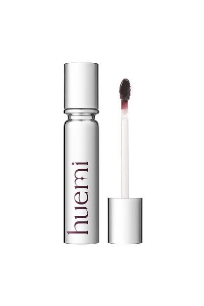 HUEMI Melting Glaze Lip Gloss 03 On Glam tube and applicator