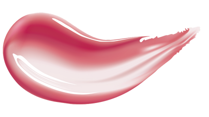 Model wearing HUEMI Melting Glaze Lip Gloss 04 Flare Pink