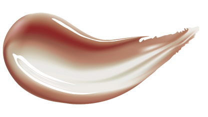 HUEMI Melting Glaze Lip Gloss 06 Sepia Haze on lips