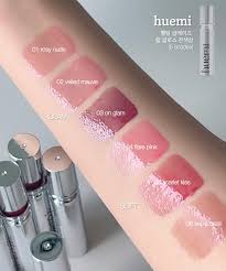 Open HUEMI Melting Glaze Lip Gloss 05 Scarlet Kiss tube