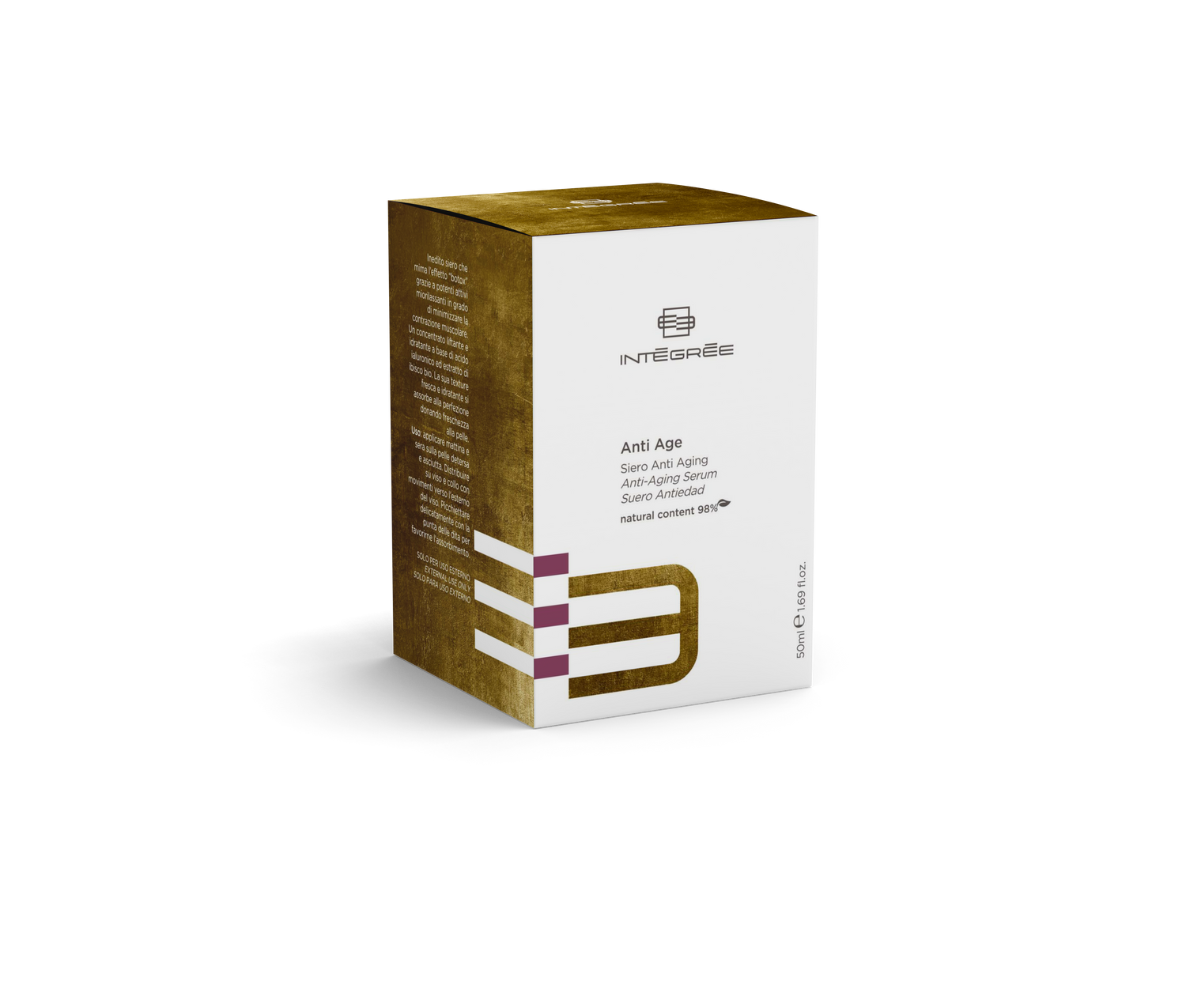 Integree ANTI-AGING SERUM 50ml bottle and box packaging