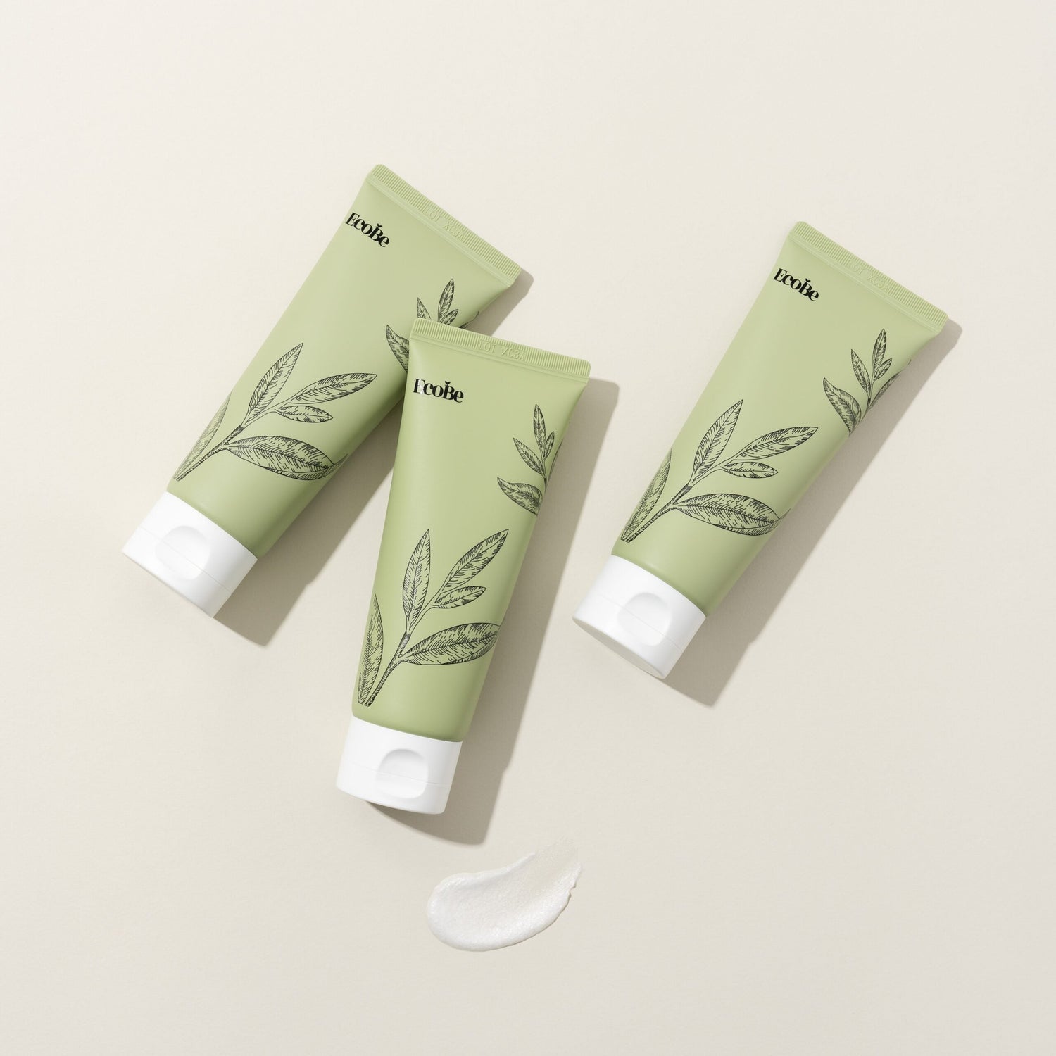 EcoBe Jeju Green Tea Facial Cleansing Foam packaging front view