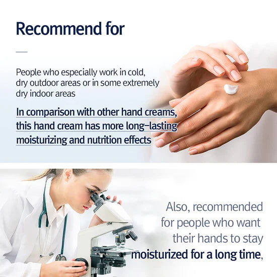 Pyunkang Yul Quick Moisturizing Hand Cream applied to hands