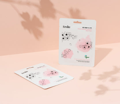 Brightening sheet mask with Japanese cherry extract Ecobe Cherry Blossom Ampoule Mask - Koreancare