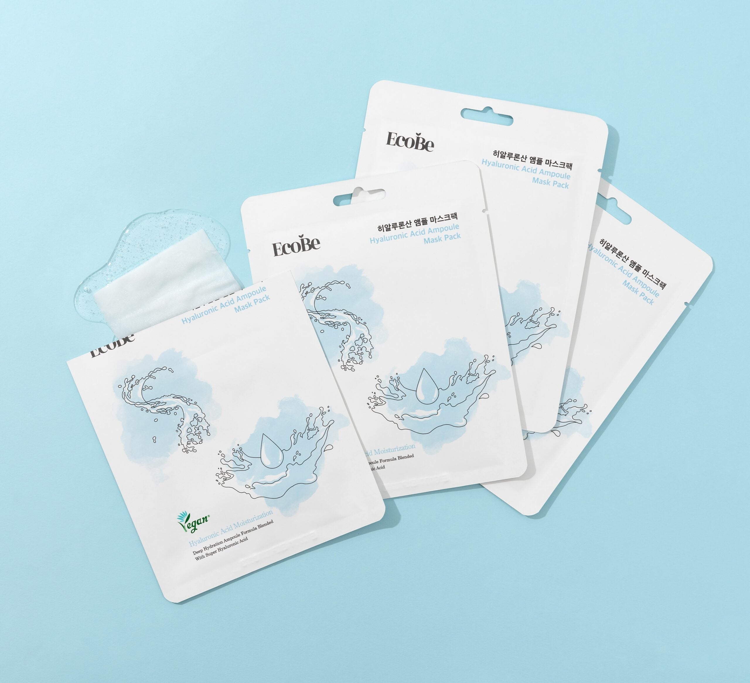 Hydrating sheet mask with hyaluronic acid Hyaluronic Acid Ampoule Mask - Koreancare