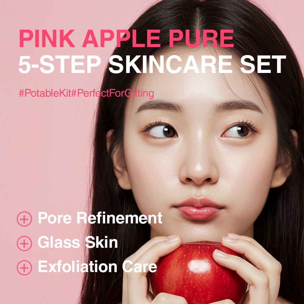 Lon.G Pink Apple Pure pink gift bag with products inside