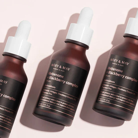 Facial serum with idebenone and blackberry complex Mary&amp;May Idebenone + Blackberry Complex Serum - Koreancare