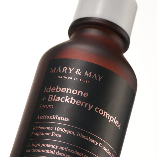 Facial serum with idebenone and blackberry complex Mary&amp;May Idebenone + Blackberry Complex Serum - Koreancare