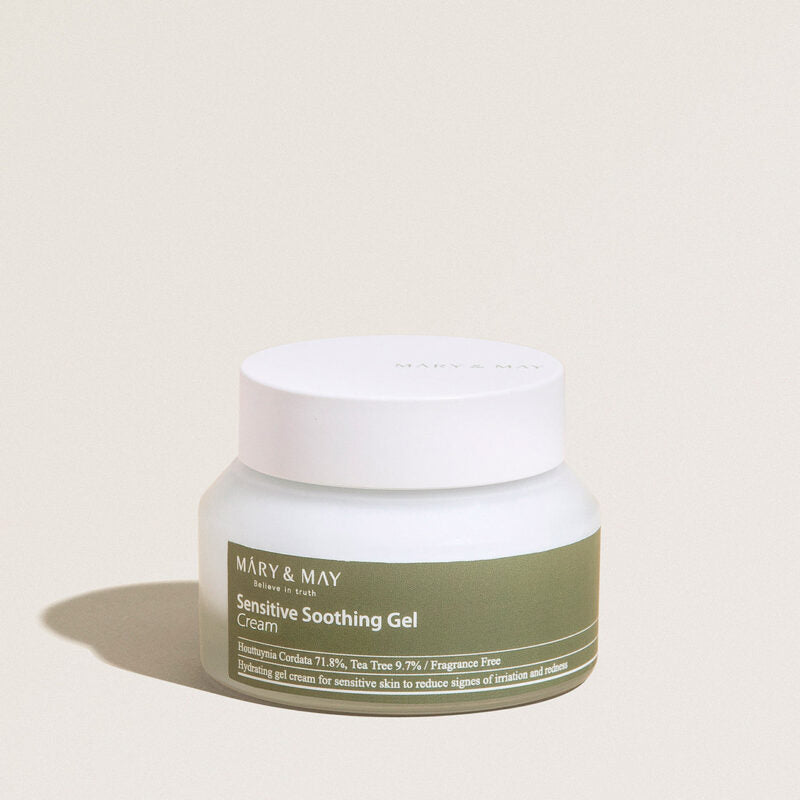 Soothing face gel cream with hutinia and tea tree Sensitive Soothing Gel Blemish Cream - Koreancare