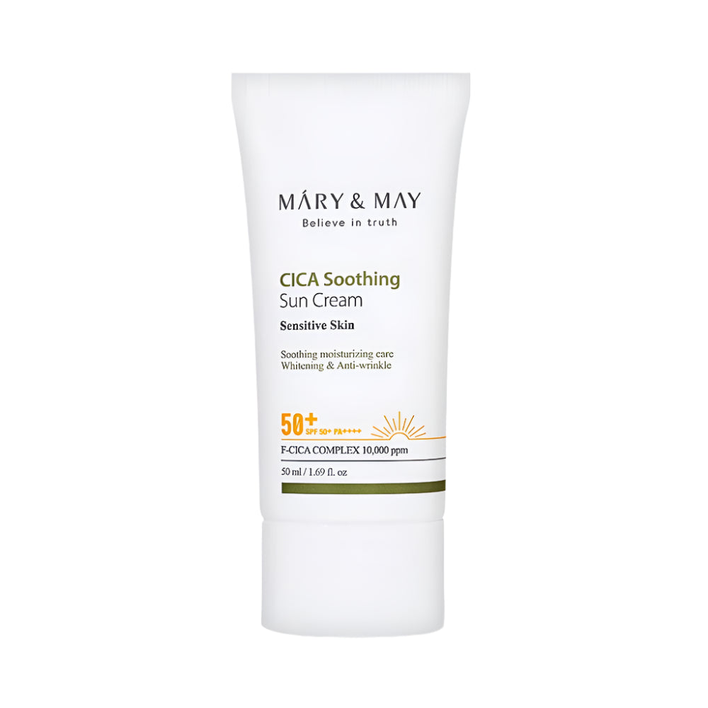 MARY &amp; MAY CICA Soothing Sun Cream SPF50+ PA++++ - Koreancare