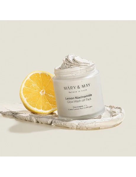 Cleansing face mask with lemon and niacinamide - Koreancare