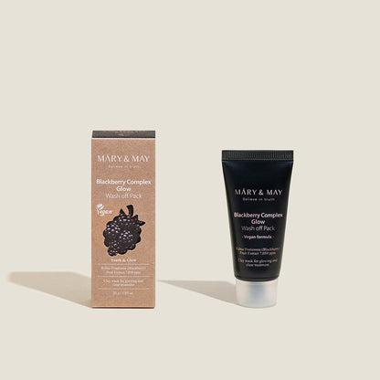 Brightening face mask with blackberries and clay - Koreancare