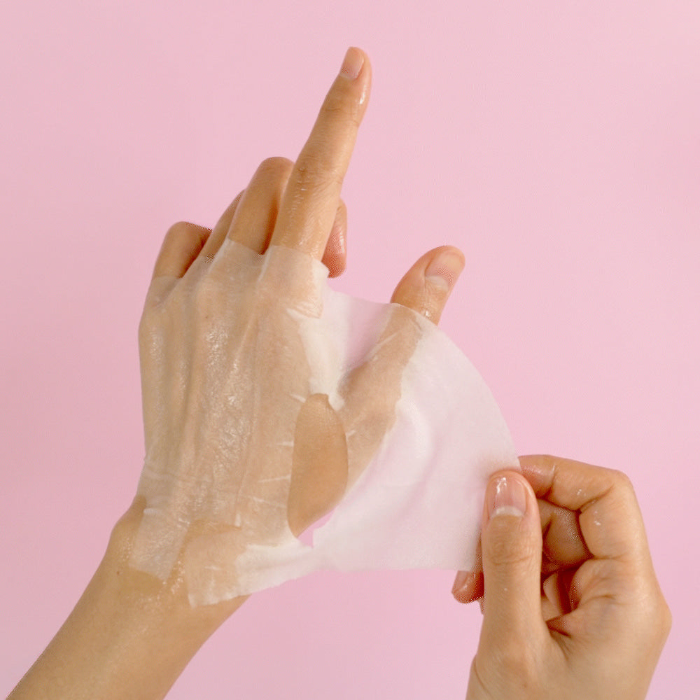 Lon.G silk peptide sheet mask packaging showing product details