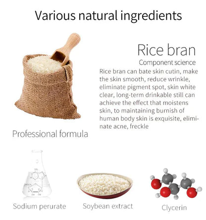 Mitomo rice sheet mask unfolded, showing soft fabric texture