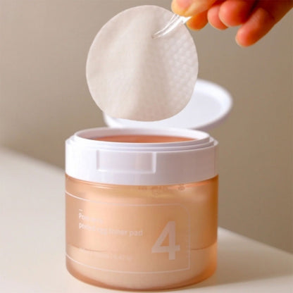 Exfoliating toner pads Numbuzin No,4 Pore Zero Peeled Egg Toner Pad - Koreancare
