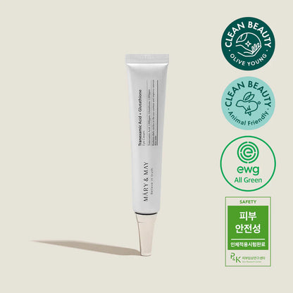 Mary &amp; May Tranexamic Acid + Glutathione Eye Cream packaging side view