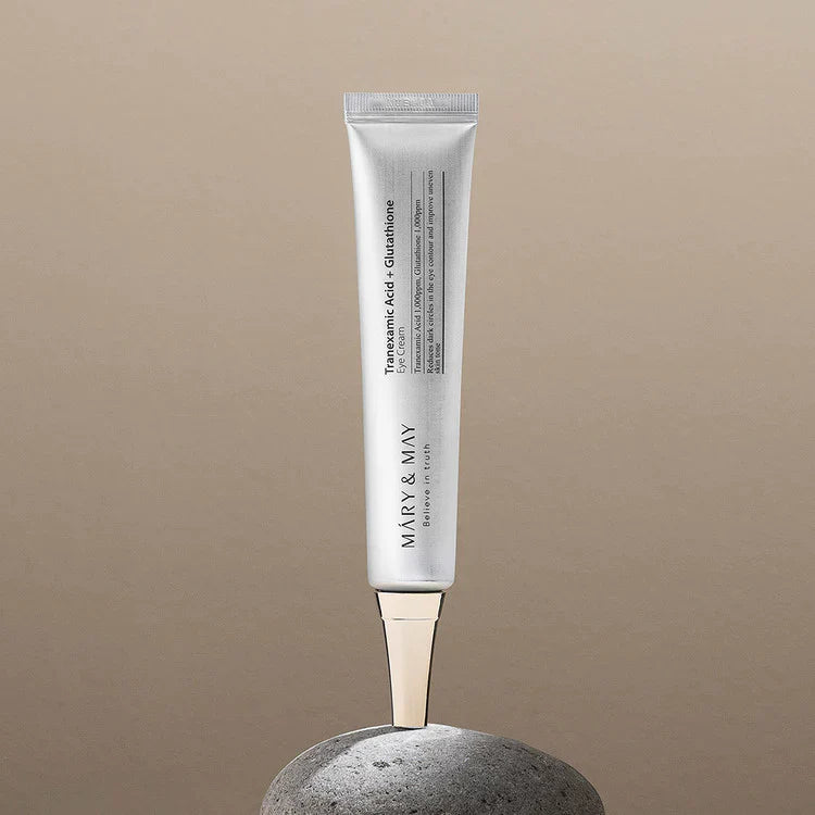Mary &amp; May Tranexamic Acid + Glutathione Eye Cream cream texture close-up