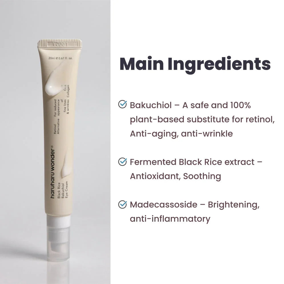Eye cream with black rice and bakuchiol - Koreancare