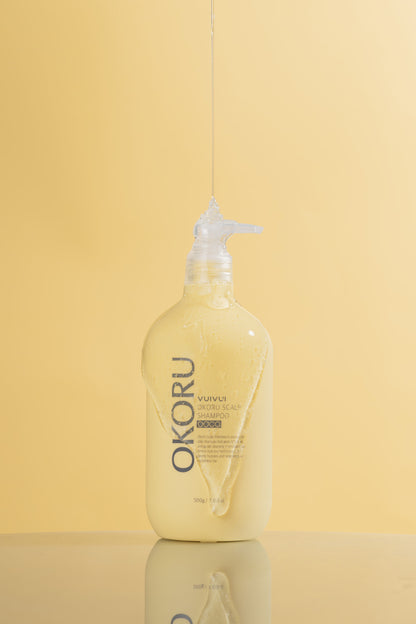 OKORU Scalp Shampoo Coco soft foam texture close-up