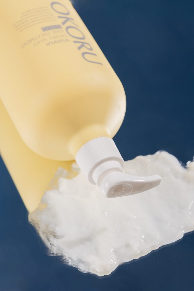 OKORU Coco hair treatment showing 500ml size label