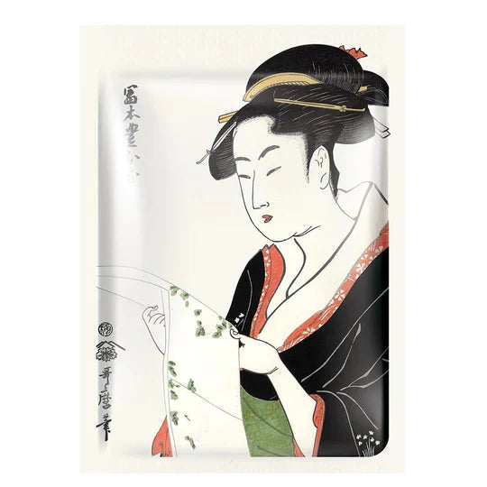 Mitomo Brightening Sheet Mask with Pearl and Sakura extract, front of product sachet