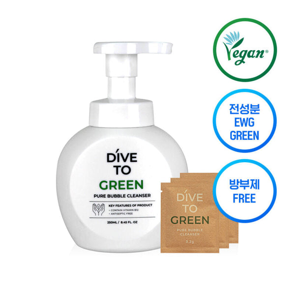 Αφρός καθαρισμού προσώπου Lon.G Dive TO Green Pure Bubble Cleanser 3x3,2g 3x3.2g