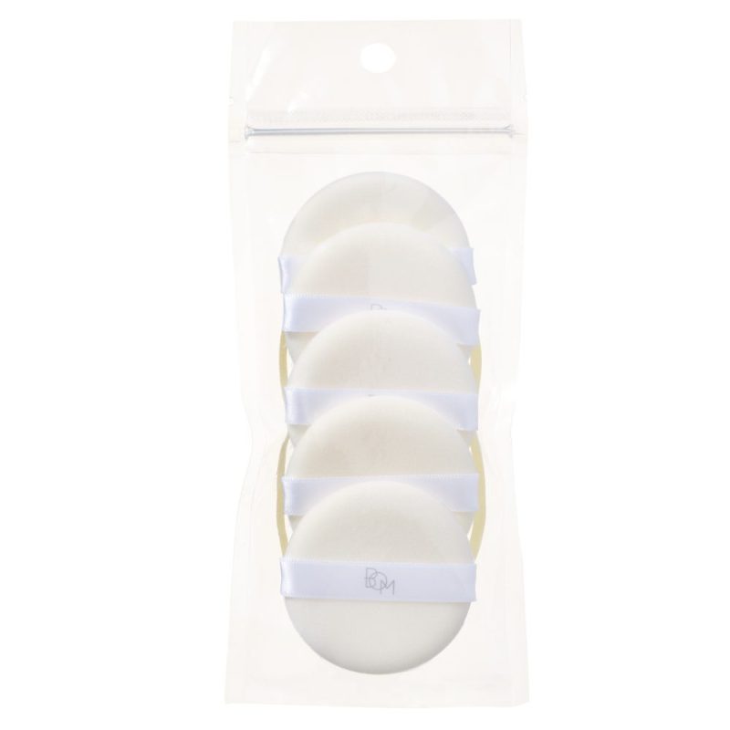 Beauty of Majesty soft flocked powder puff, set of 5