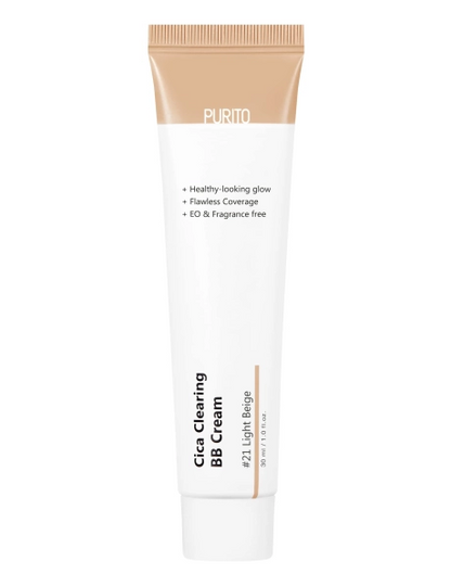 Key ingredients Centella Asiatica and Panthenol highlighted for Purito Cica Clearing BB Cream