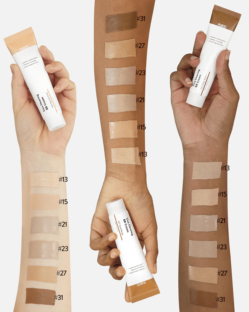 Close-up of Purito Cica Clearing BB Cream texture