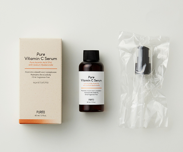 PURITO Pure Vitamin C Serum texture and application