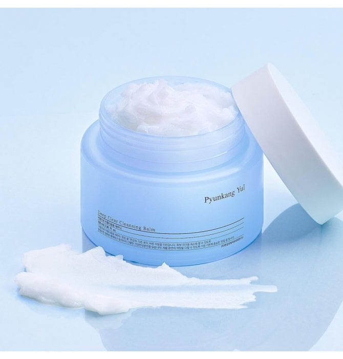 Pyunkang Yul Deep Clear Cleansing Balm open jar showing balm texture