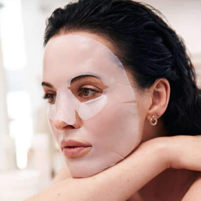 Rapport Rosy Drop Furrowless Mask bio-cellulose sheet unfolded