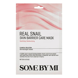 Ενυδατική μάσκα προσώπου με σαλιγκάρι Some BY MI Real Snail Skin Barrier Care Mask 27g