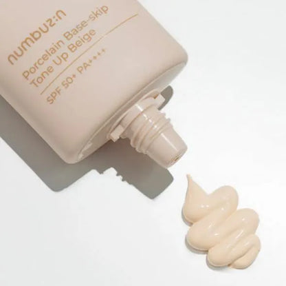 Sunscreen Numbuzin No,3 Porcelain Base-skip Tone Up Beige - Koreancare