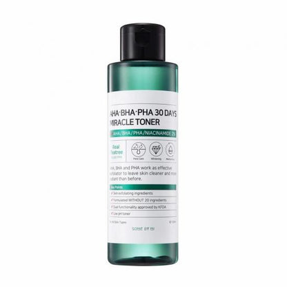 Face toner SOME BY MI AHA BHA PHA 30 Days Miracle Toner - Koreancare
